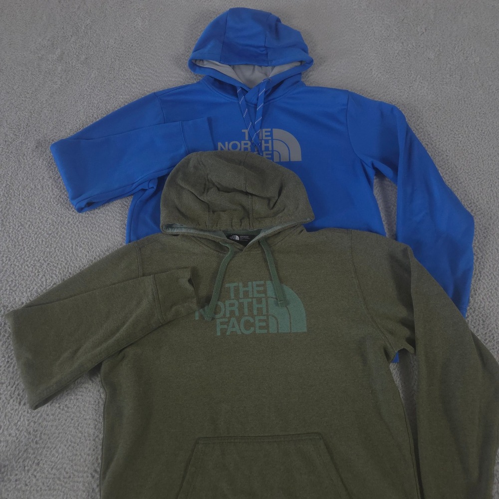 LOT OF 2 The North Face Hoodie Mens L Multi Surgent Half Dome Pullover Outdoor